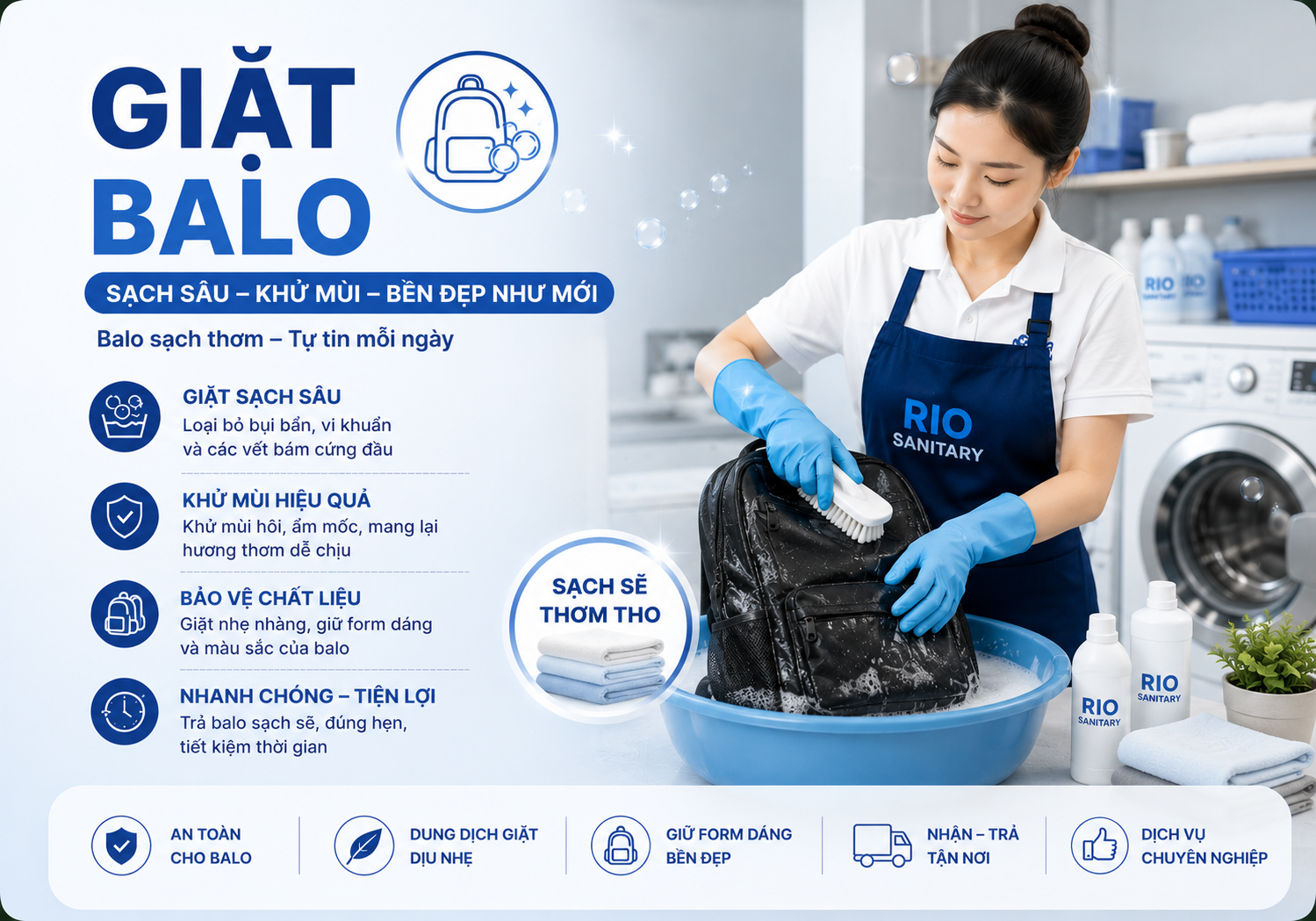 Giặt Balo